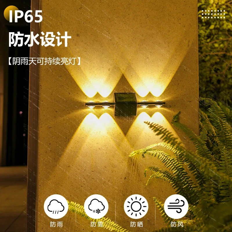 Solar Courtyard Lamp and Wall Lamp Decorative Outdoor Energy-Saving Wall Lamp SolarWall Garden Ambience Light Landscape solar