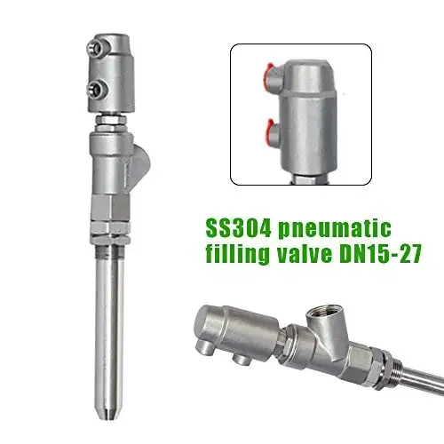 Anti-drip Pneumatic Valve Anti-Drop Filling Nozzle Filling Head Filling Machine Outlet Valve for Water Beverages Soy Sauce
