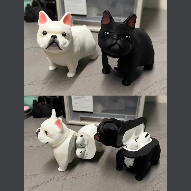 

French Bulldog Puppy Cute Earphone Case for Airpods Pro1 2 Custom 3D Print Pla Decoration Originality AirPods1/2/3 Earphone Case
