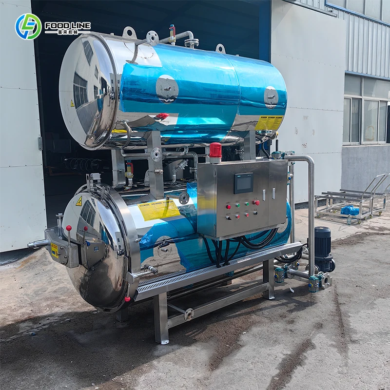 Automatic Retort Sterilizer Electric Heating High Pressure Autoclave Machine for Lab Industrial Sterilization Use