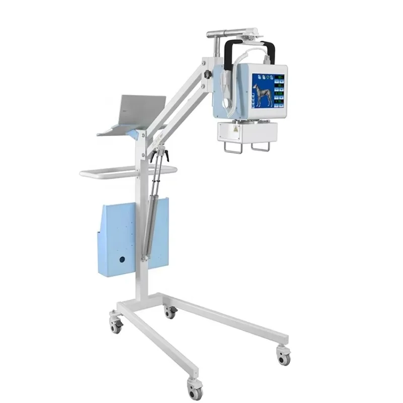 High frequency 5KW digital mobile X-ray machine, portable DR system X-ray machine with human or veterinary bracket