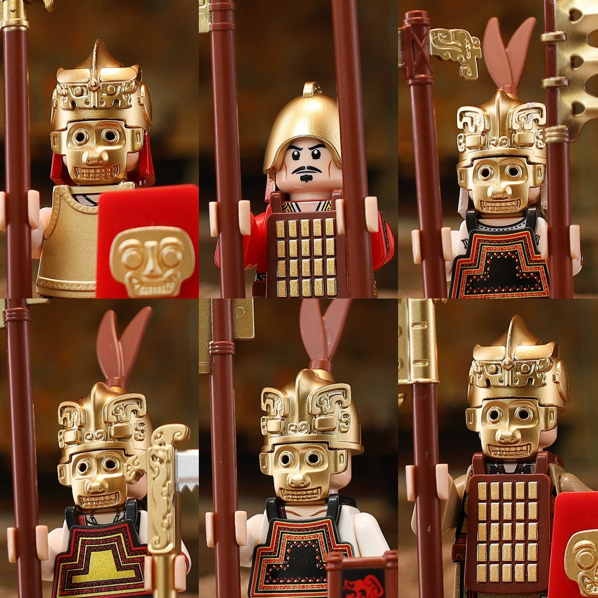 

Gold Man Chrome Building Blocks Mini Action Figure Toys
