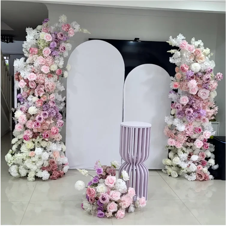Weiße PVC-Premium-Blumenständerbasis - Mehrzweck-Displayhalter für Kuchentisch, Babyparty, Hochzeitsfeier, Innen- und Außendekoration – Detail 10