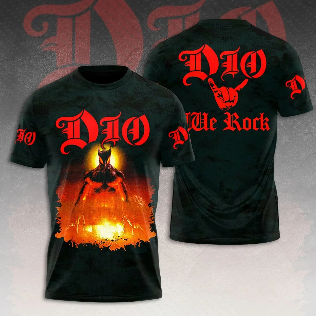 Heavy Metal Rock Band Dio 3D Print T-shirt Men Women Fashion Harajuku Short Sleeve Tops Tees Kids Hip Hop Tshirt Dio T Shirt New