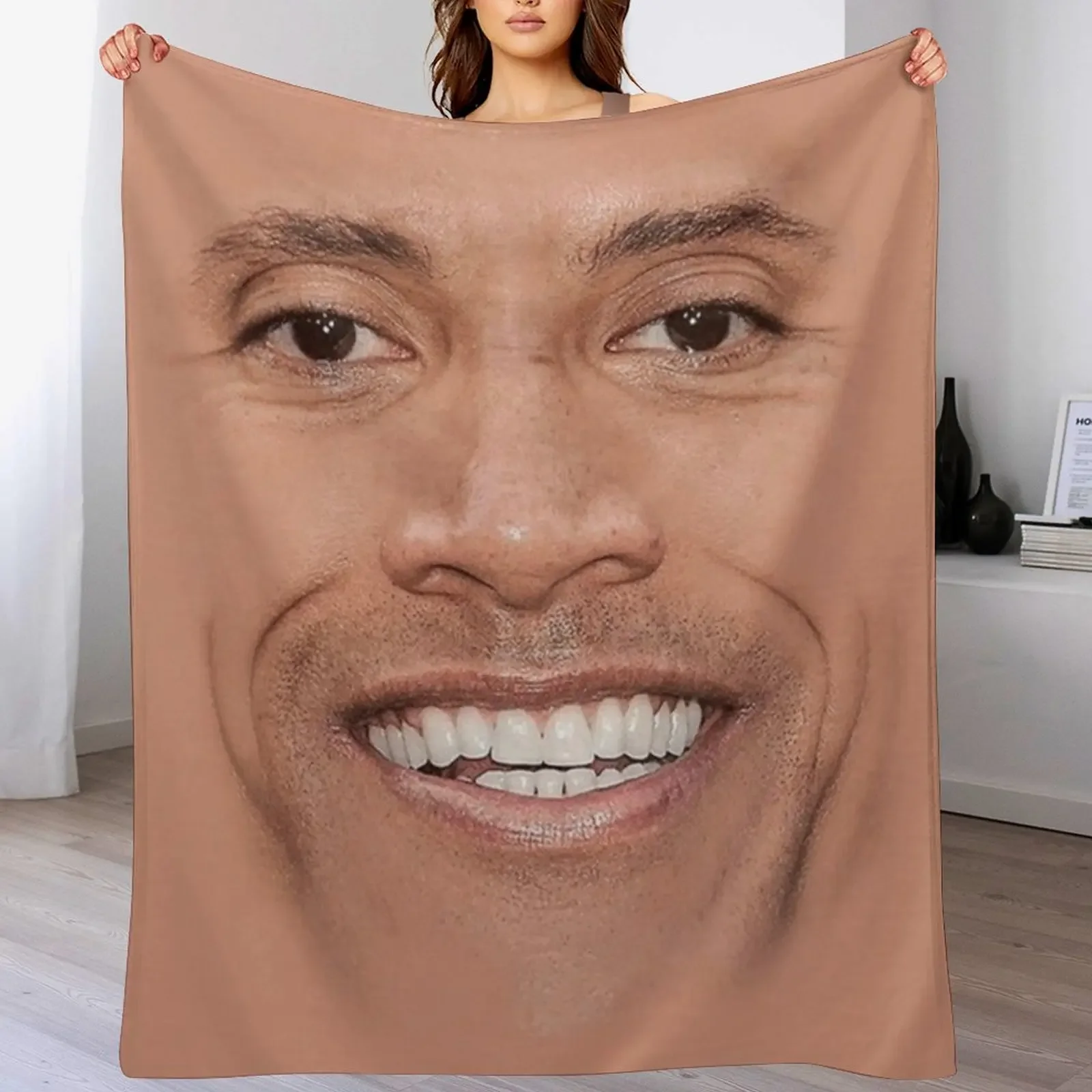 

The Rock Face Throw Blanket Designers Flannel Fabric blankets ands halloween Blankets