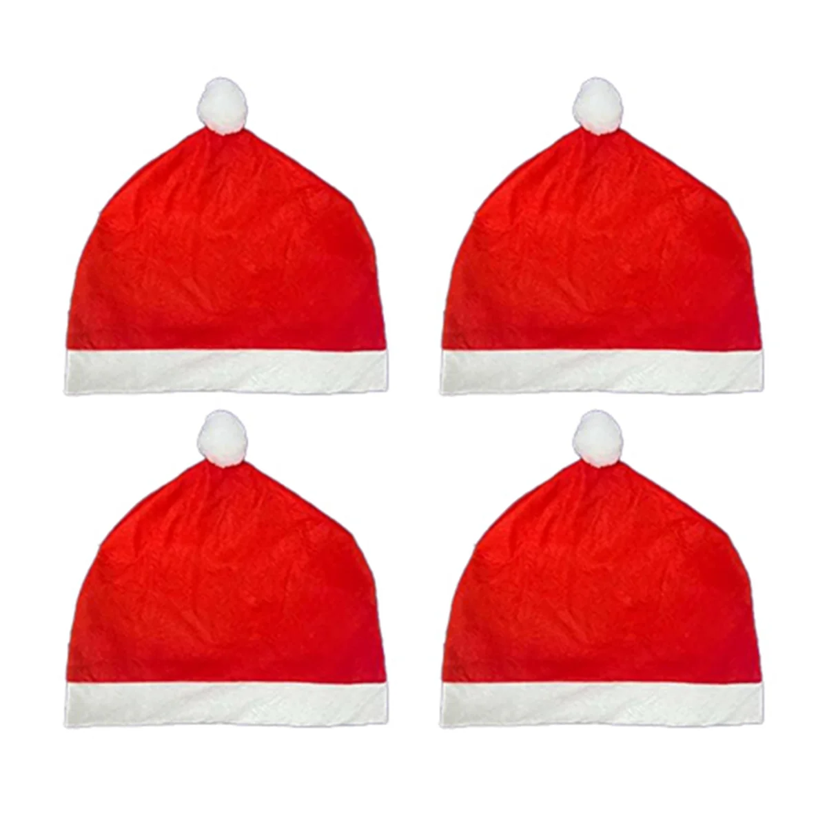 4Pcs Santa-Claus Hat Car Seat Headrest Cover Cute Car Decor Interior Car Decoration, Suitable for Most Car Headrests HOT