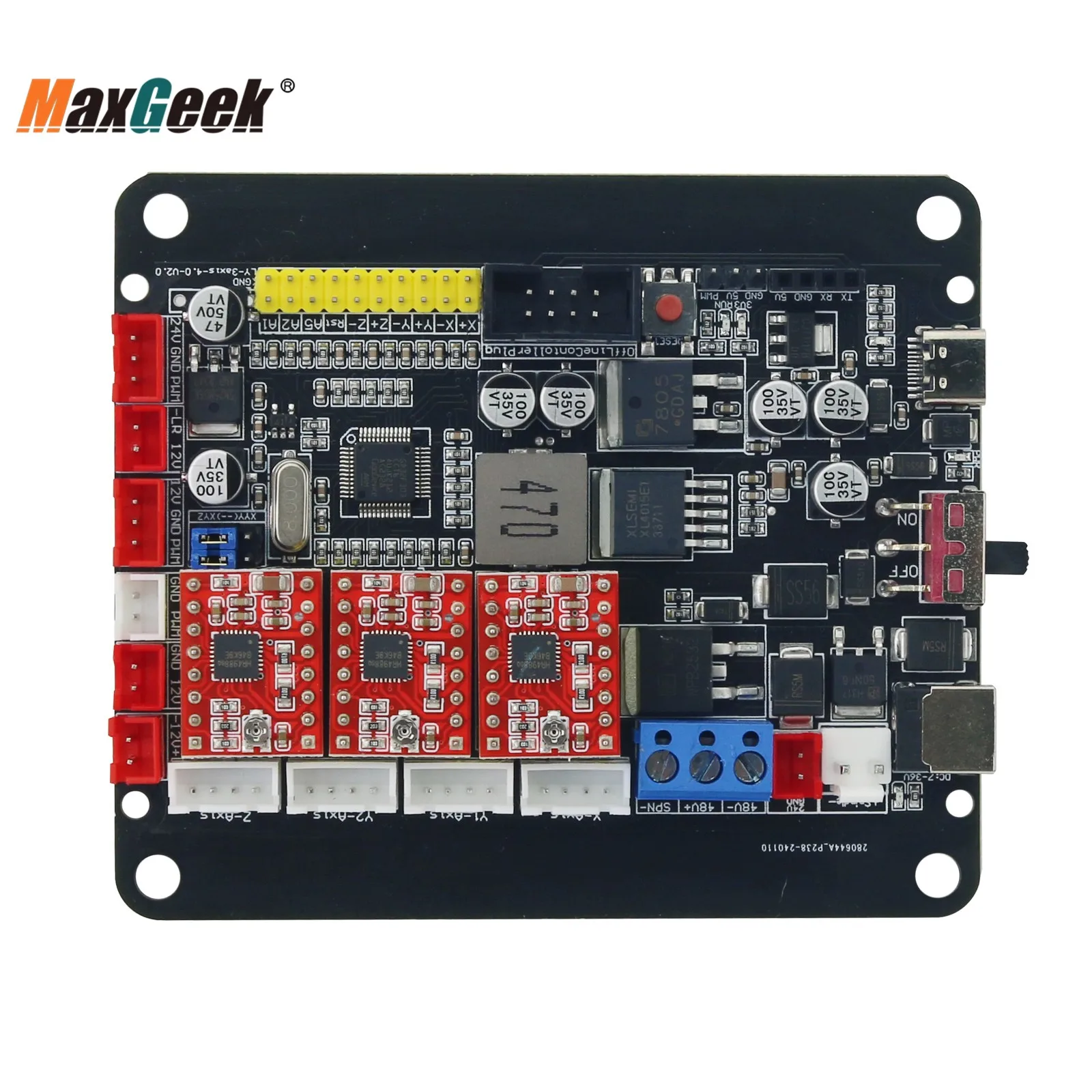 Imagem -06 - Controlador Cnc de Eixos Grbl 32bit 4.0 Cnc Mais Polegadas Tela Lcd para Gravador 3018pro 1610 2418 3018