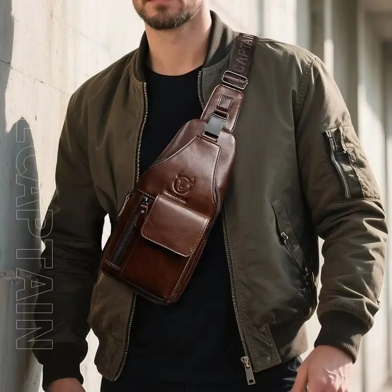 

Мужская сумка через плечо из натуральной кожи в стиле ретро, сумка через плечо из воловьей кожи с верхним слоем, 8-дюймовое хранилище для Ipad