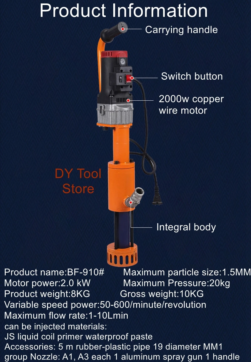 

High-power engineering grouting machine Grouting machine multi-functional light sandblasting machine