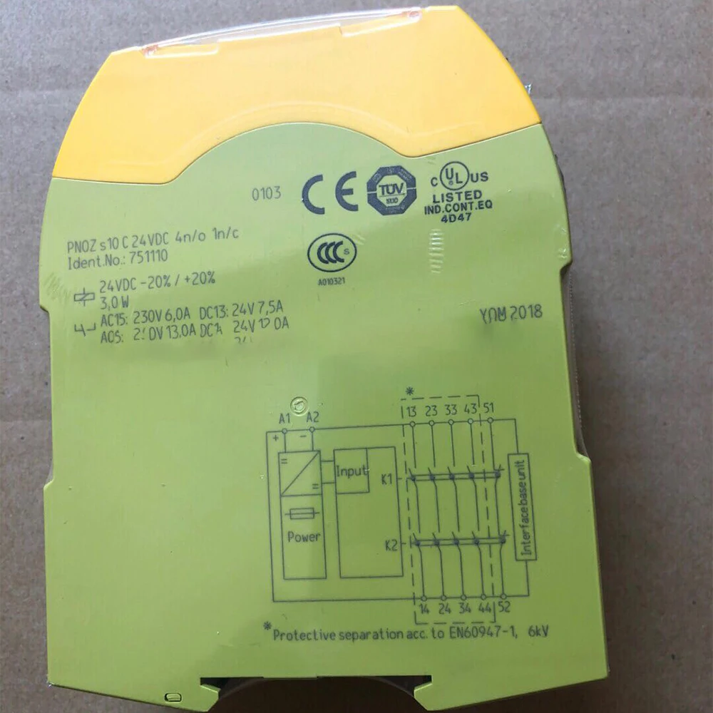 

Новый модуль реле безопасности Pilz PNOZ s10 C 751110 24 В в коробке