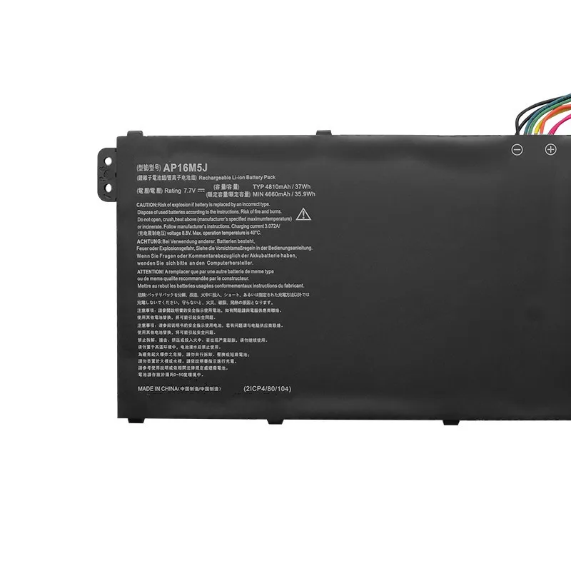 Imagem -02 - Nova Bateria do Portátil Ap16m5j para Acer Aspire A31521 A31551 A515-51 A315 A11431 para Aspire Kt.00205.004