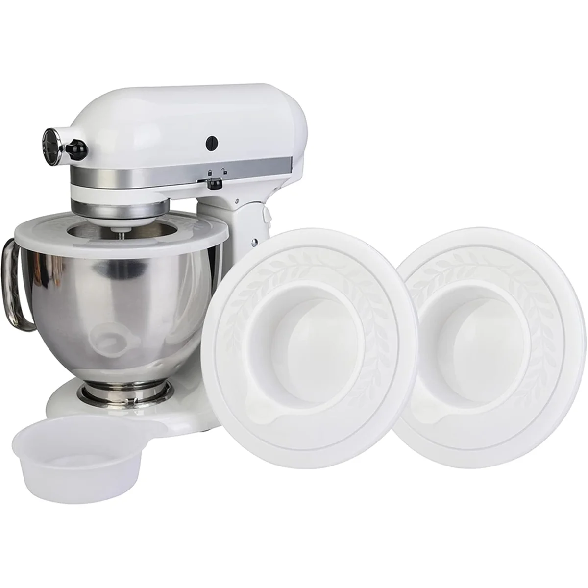 2PCS Mixers Bowl Covers for KitchenAid 4.5-5 Quart Tilt-Head Stand Mixers Bowl Covers Accessories Splash Guard Lids