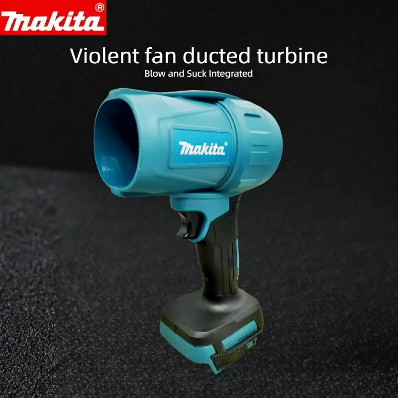 Makita 30000RPM soplador violento 18V plumero de aire eléctrico velocidad del viento Turbo herramienta de limpieza de coche recargable (máquina desnuda)