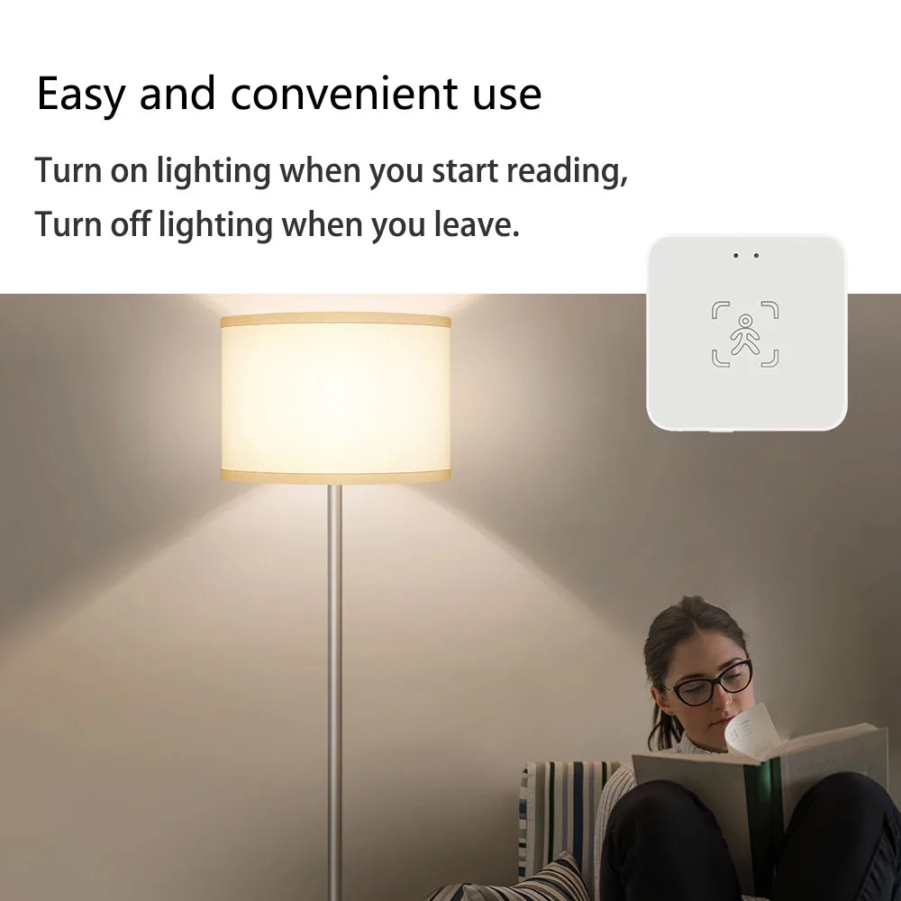 Tuya Zigbee/WiFi Intelligenter Menschlicher Anwesenheitssensor 24Ghz MmWave Radar-Erkennung Helligkeit/Entfernung Unterstützt Home Assistant – Detail 7