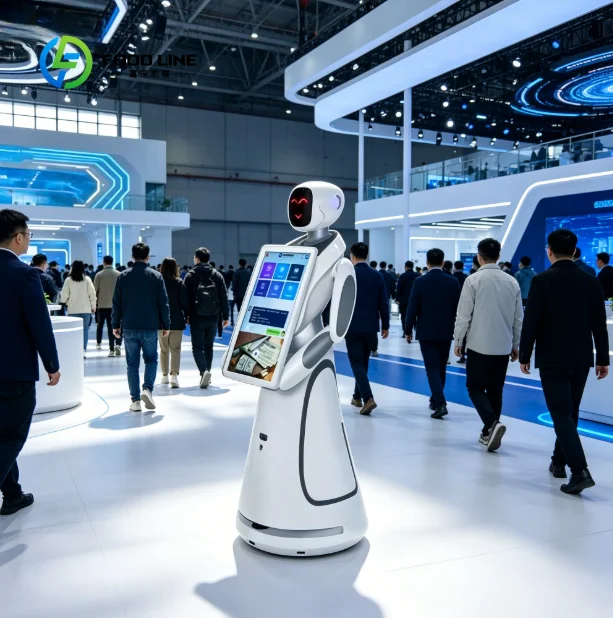 Custom  Service Robot with Interactive Expression Screen Full-Scene Navigation  Reception Robot for Hospitality, Retail & Events