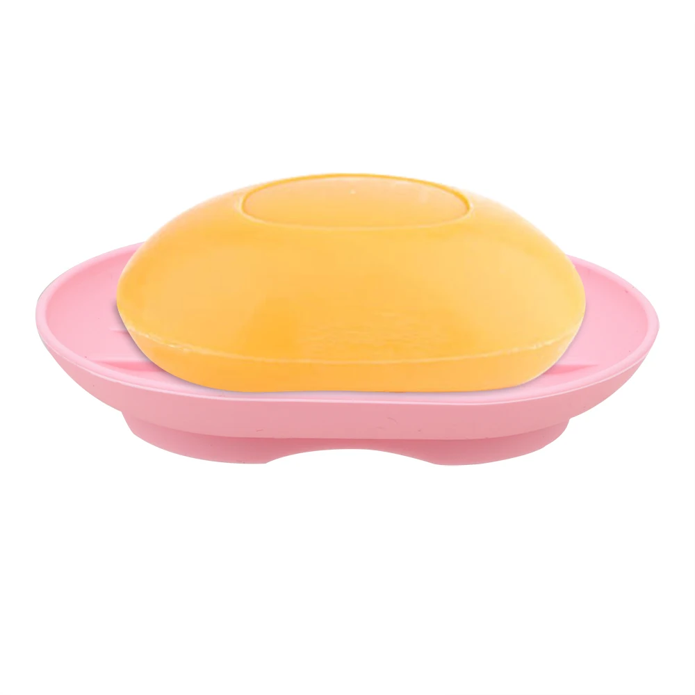 Bathroom Products Holder Soft Silicone Soap Dish Plate Tray Portable Drain Soap Box Washroom Organizer Container Storage Rack