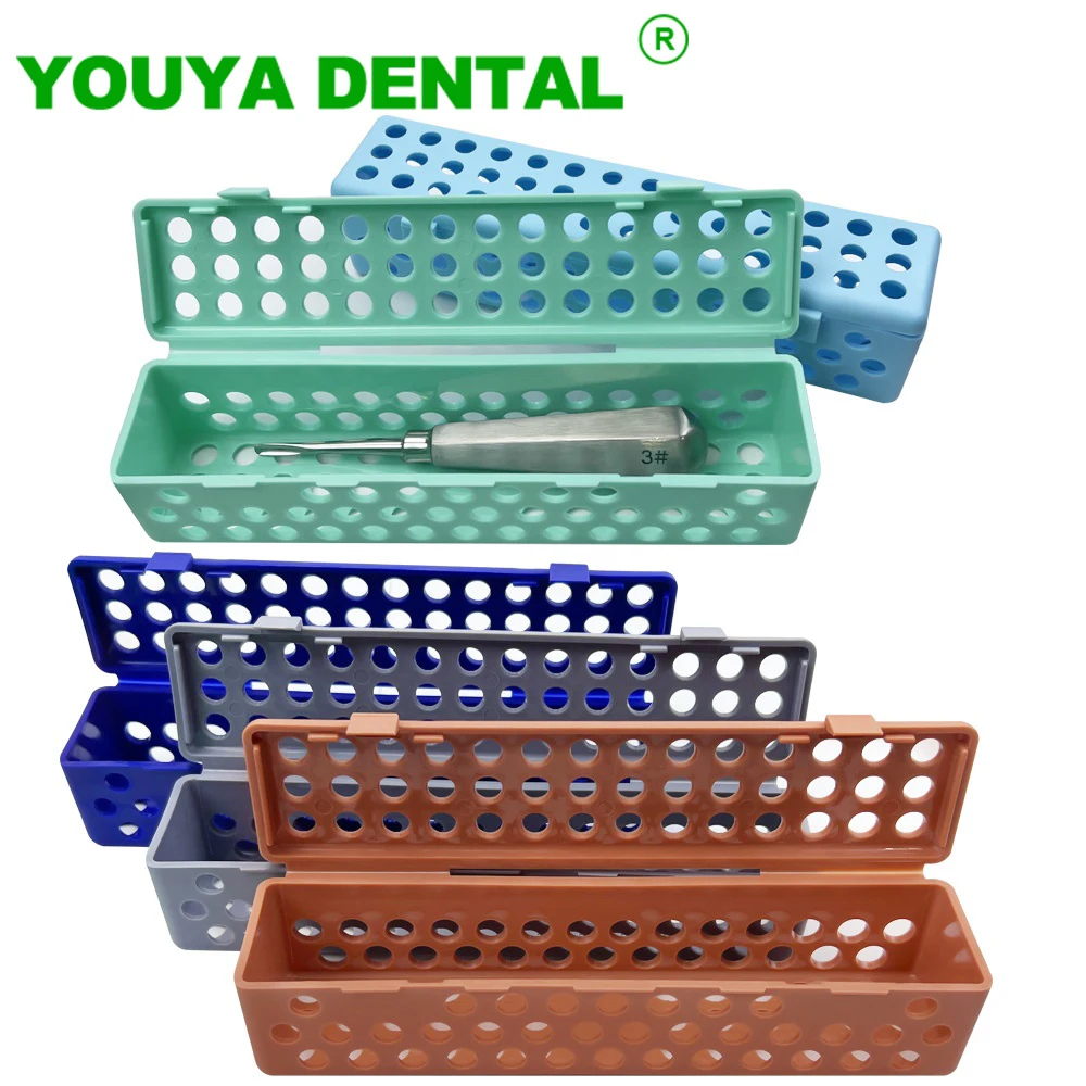 

Dental Instrumental Box Tooth Extraction Elevators Surgical Forceps Holder Disinfection Placing Case Dentistry Laboratory Tools