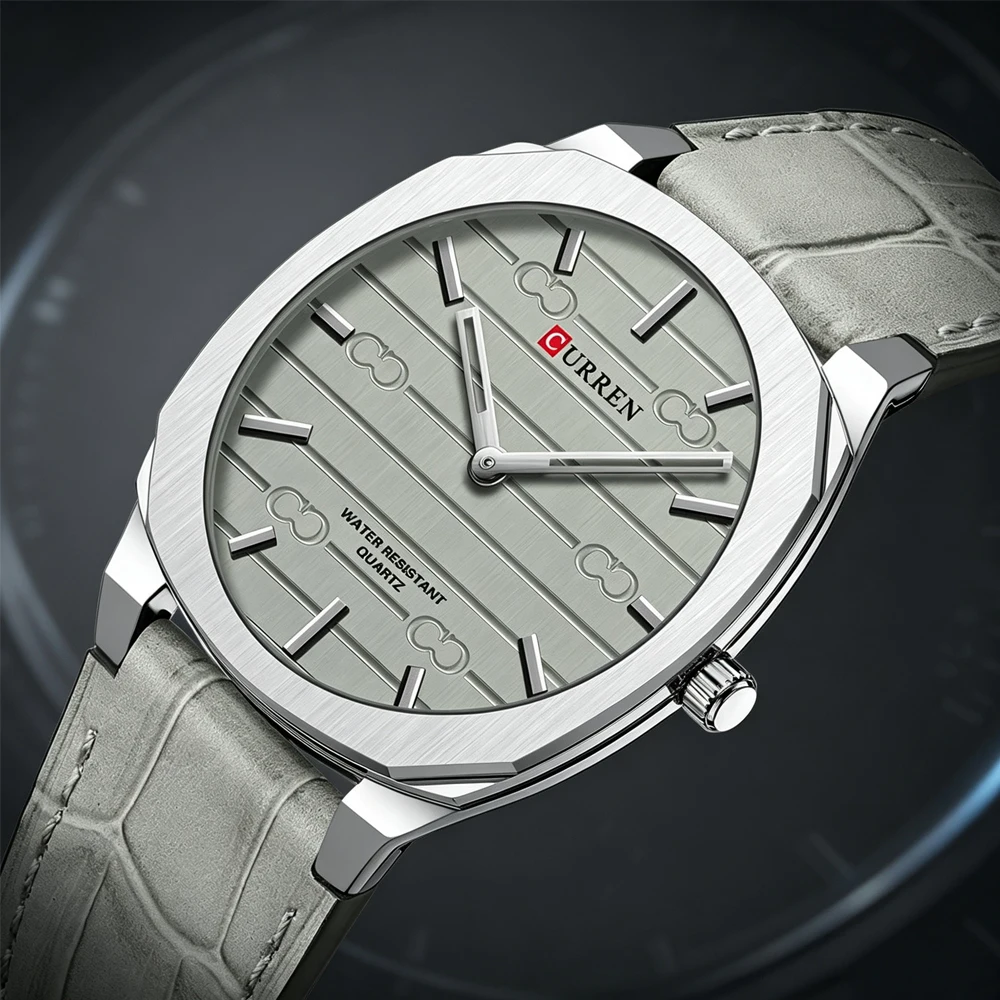 CURREN Luxury Brand Men's Watches Men Leather Band Quartz Sport Wrist Watch for Men Business Clock reloj hombre erkek kol saati