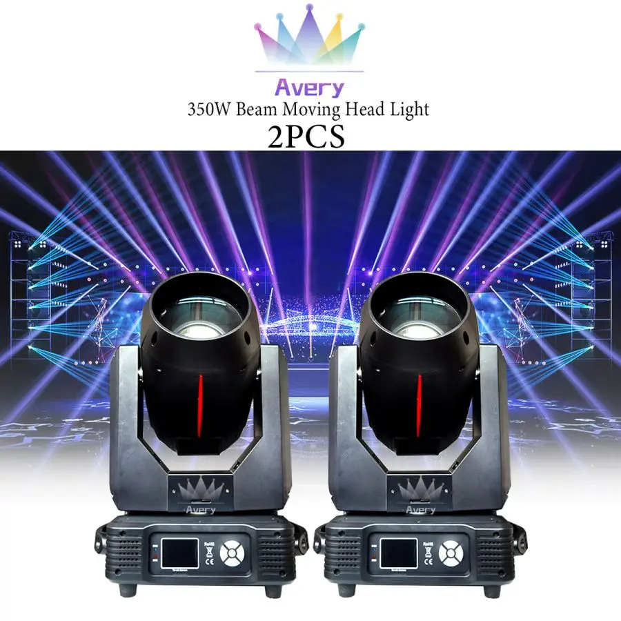 No Tax 2Pcs 17R 350W Sharpy Beam Moving Head Light Lyre Spot Fixtures For Stage DJ Night Club Wedding Birthday Movie Lights