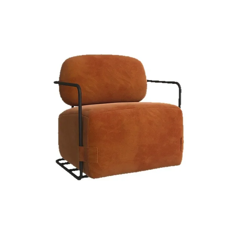 Single sofa light luxury small apartment household sofa chair Hotel front desk reception Internet celebrity sofa chair