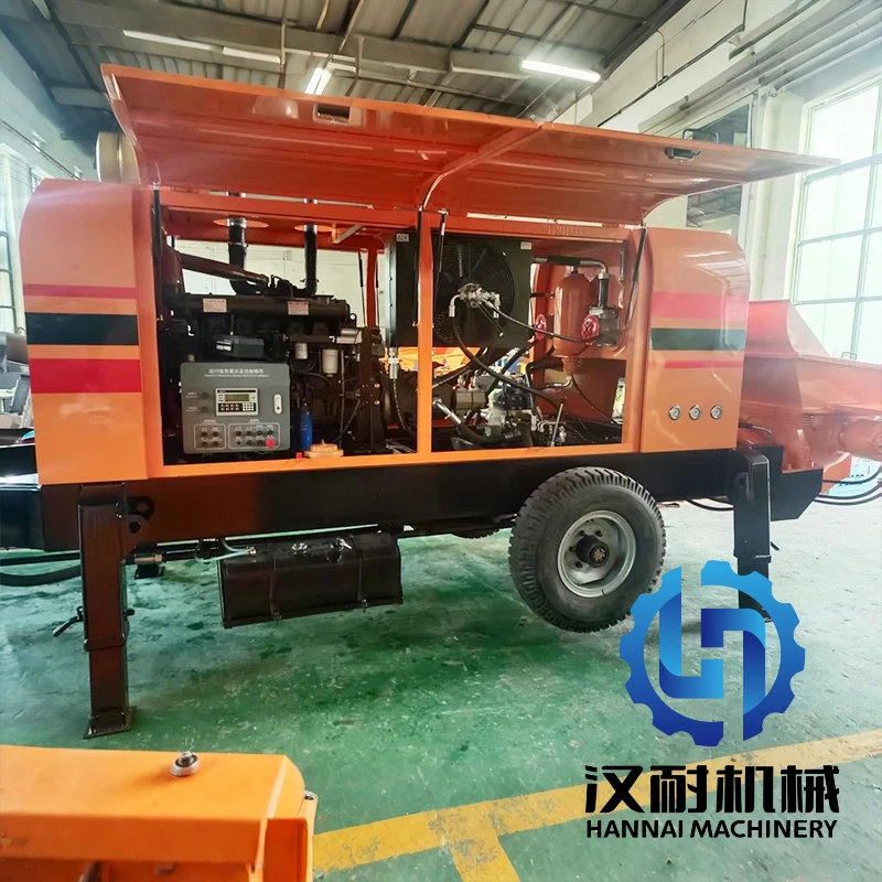 Efficient Concrete Pump Mini Diesel Concrete Delivery Pump Construction Machinery Factory Price Concrete Mixer With Pump new2025