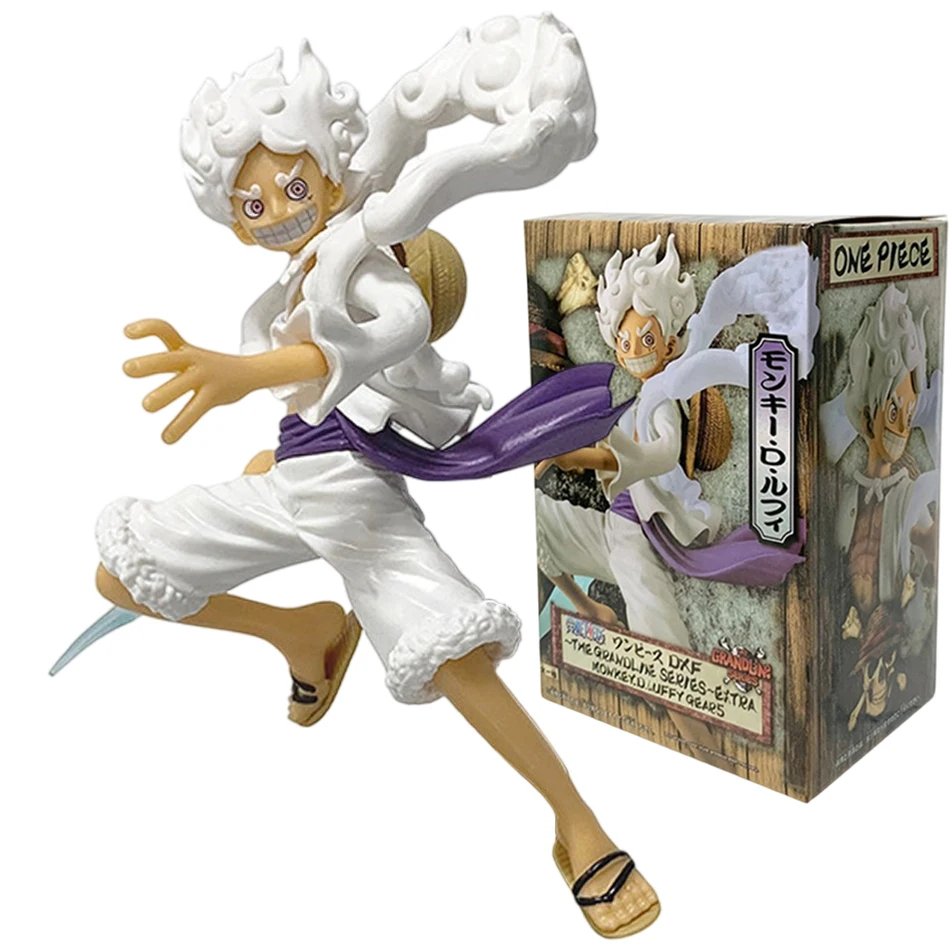 18cm Anime ONE PIECE Figur Spielzeug Nika Monkey D Luffy Actionfiguren Sonnengott Nika 5 Stufen Puppen PVC-Modell Sammlerstück Statue Spielzeug