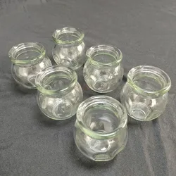 6pcs Cupping glass Chinese medicine special tank thickened cupping device beauty salon set vacuum cupping home tank therapy tool