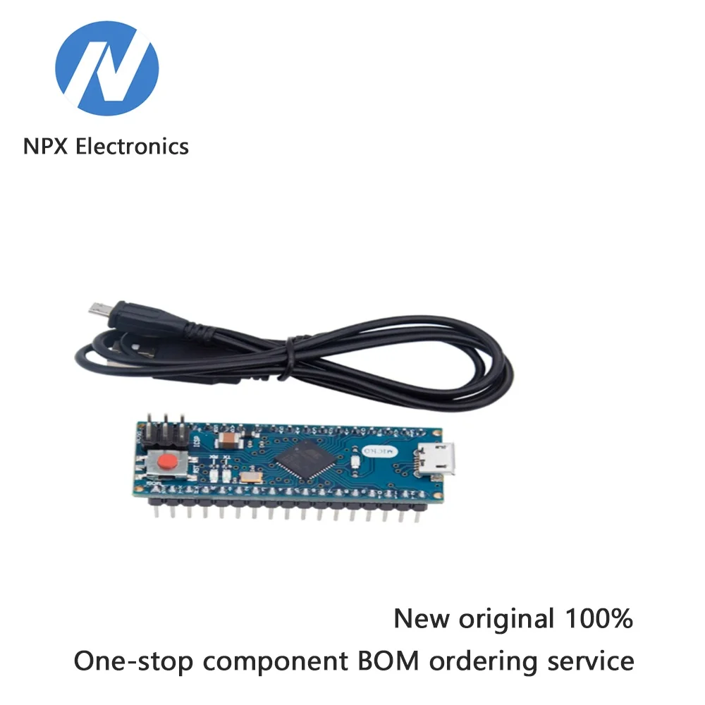 Микроконтроллер ATmega32u4 Leonardo mini поставляется с модулем платы разработки USB-кабеля