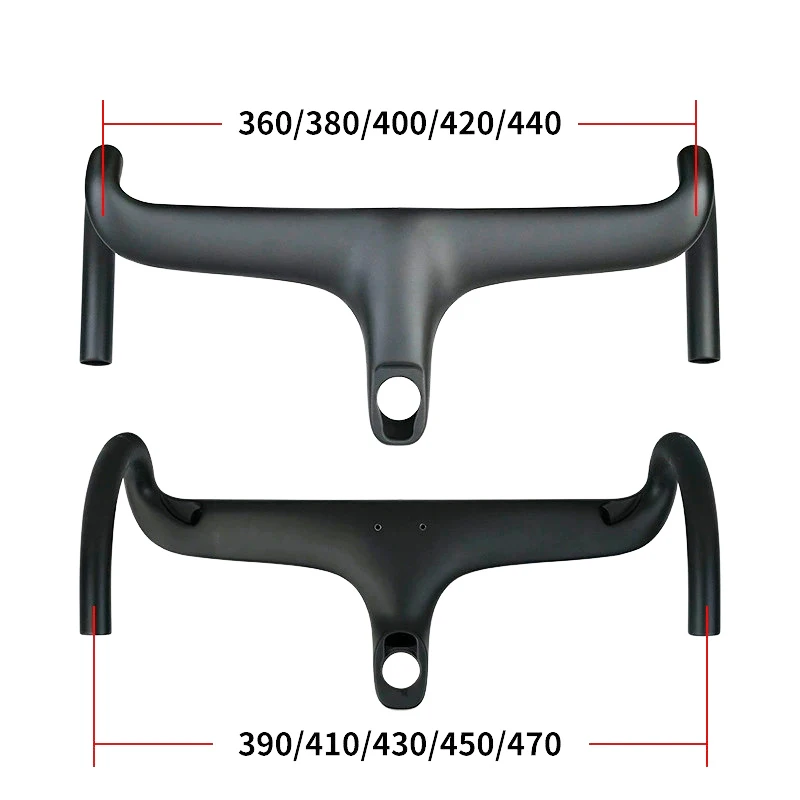 Guidão integrado de estrada de carbono completo ultraleve guiador de bicicleta de estrada t1000 barra dobrada de corrida, acessórios de bicicleta 28.6mm