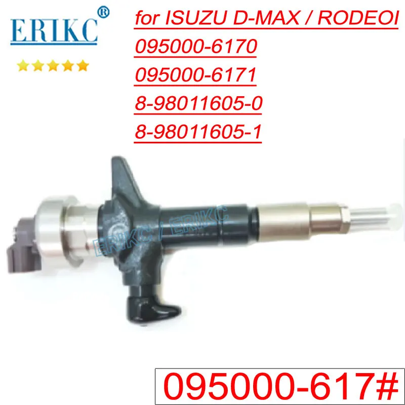 095000-6171 Diesel Injector 095000-6170 Fuel Inyector Nozzle For ISUZU D-MAXI RODEOI 4JK1-TC Denso 8-98011605-1 8-98011605-0