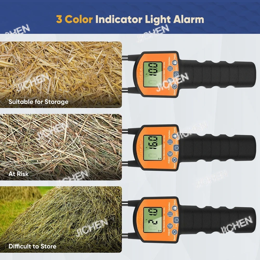 

Тестер влажности сена — портативный цифровой анализатор влажности с длинным зондом для отходов, тюков и сельскохозяйственных применений