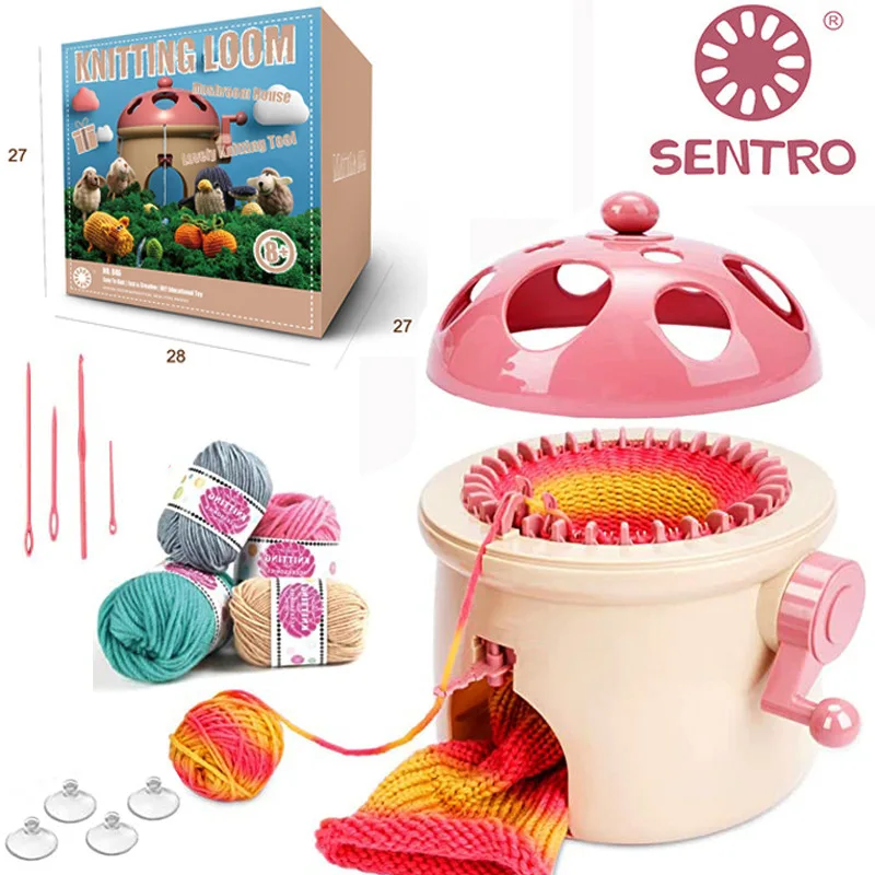 

22/32/40/48DIY Hand Knitting Machine Weaving Machine Smart Knitting Board Rotating Double Weaving Loom Machine Kit for Kid Adult
