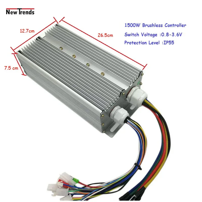 48v 60v 72v 1500w Electric vehicle high power brushless motor controller Electric tricycle scooter Controller