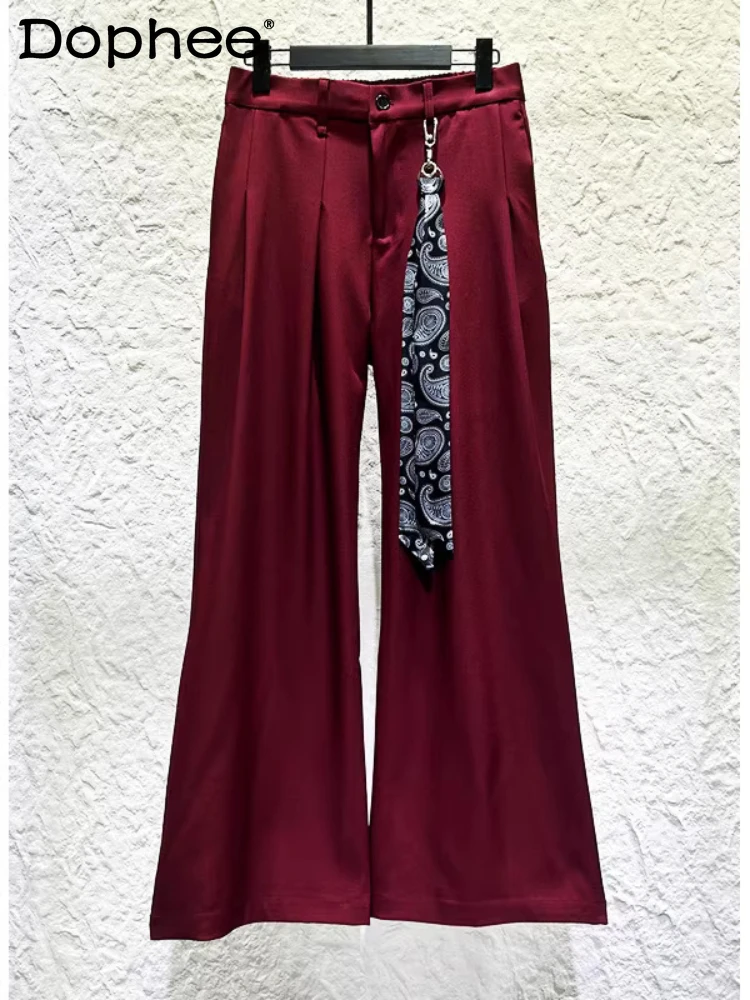 

Мужские брюки 2026: Новинка весенне-осеннего сезона, модные, свободные, прямые, шикарные, уникальные, в стиле High Street, комфортные, длинные