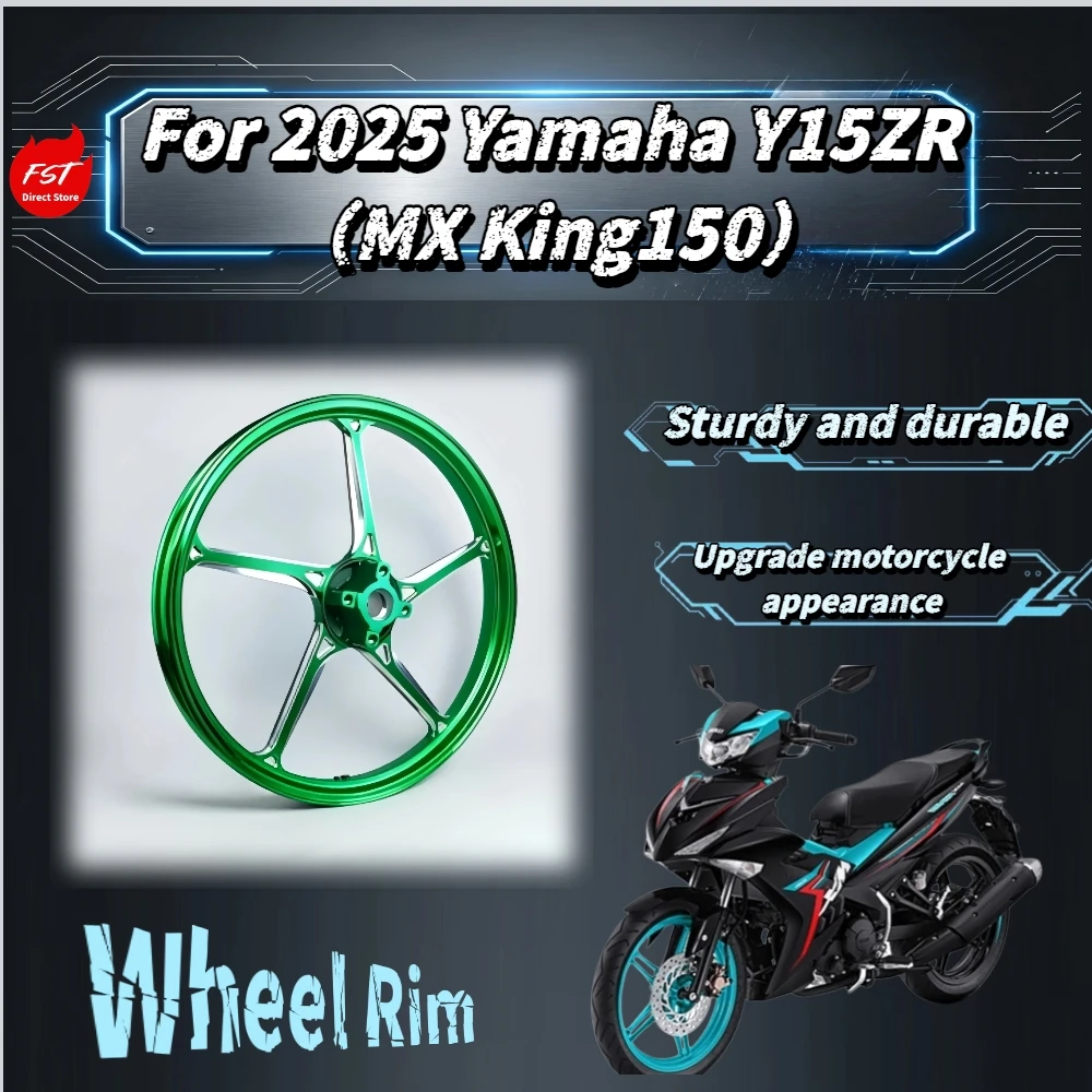 For 2025 Yamaha Y15ZR MX King150 17Inch 4‑Spoke Alloy Wheel Rim Drum‑Brake Hub Light‑Weight Wear‑Resistant Anti‑Corrosion Mod