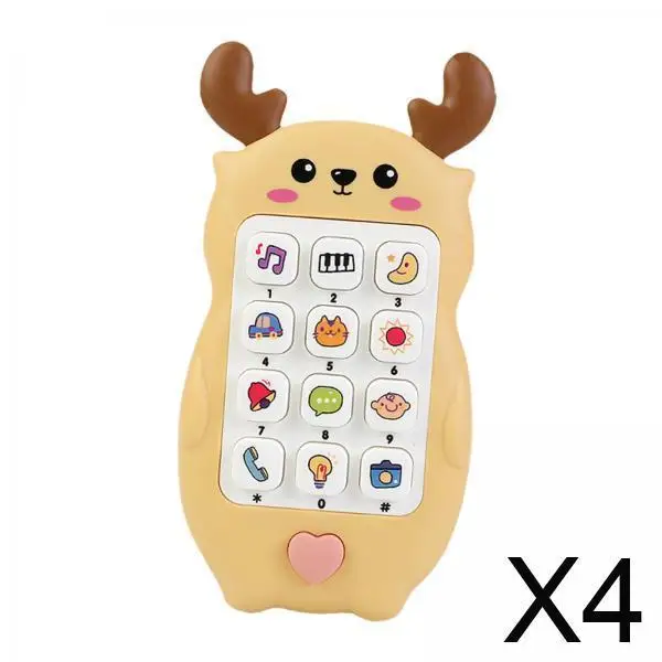 

Электронная обучающая игрушка-смартфон для малышей от 6 месяцев, желтая
