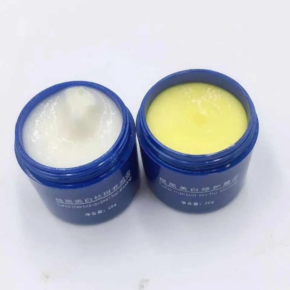 Snow Beauty Pure Herbal AB Whitening Set, Dark Spot Night Cream & Treatment, Anti-Melasma Brightening Formula