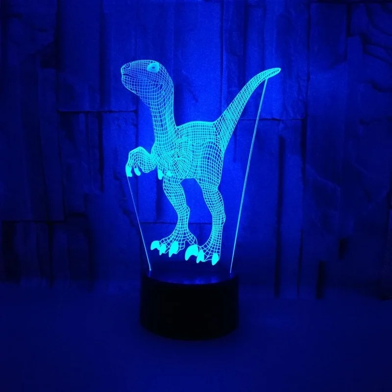 2022 Dinosaur 3d Desk Lamp Usb Stereo Led Night Light  Cute Room Decor Home Decoration Accessories Birthday Gift Led Light  Gift