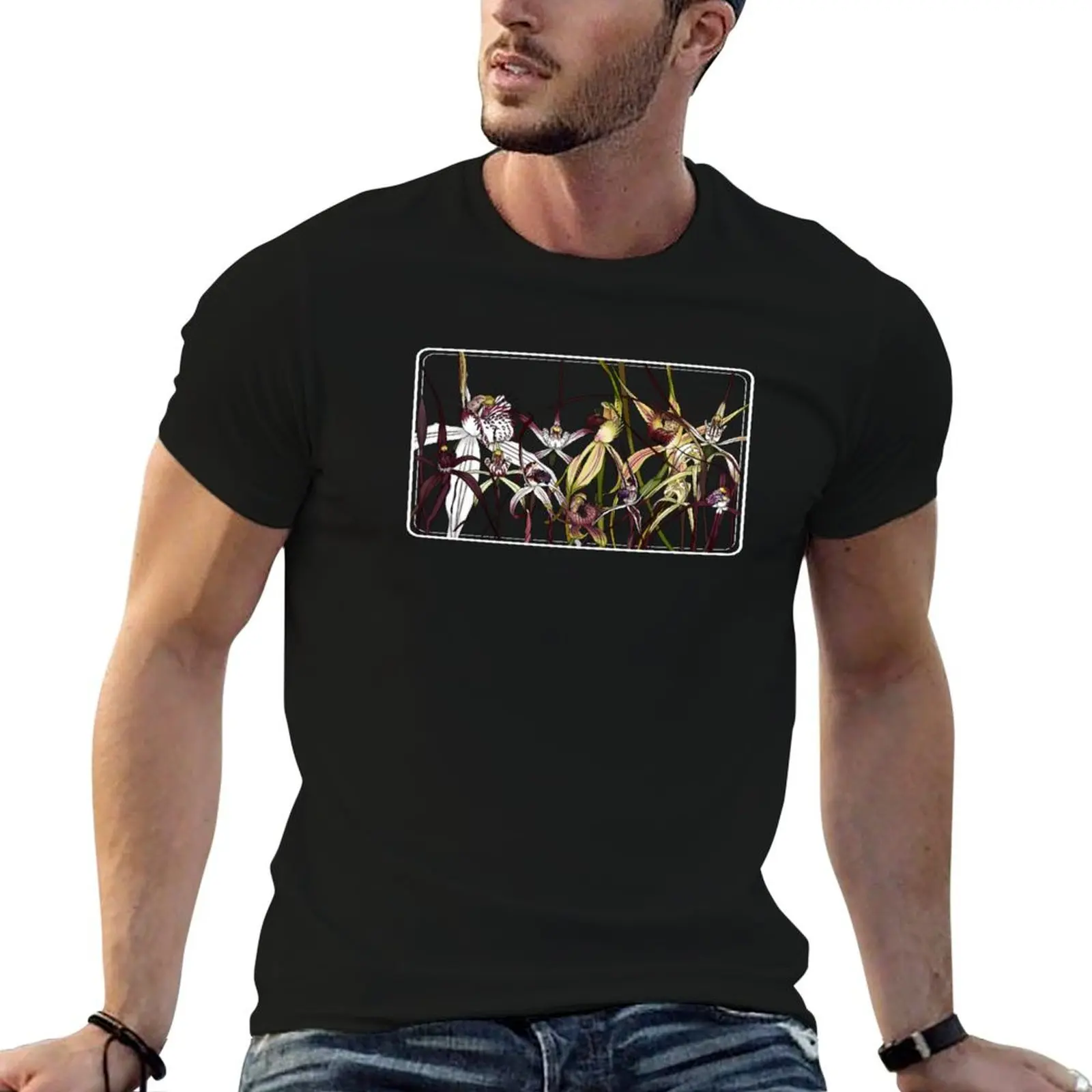WA Spider Orchids T-Shirt Plus Size All Match Tee Shirt
