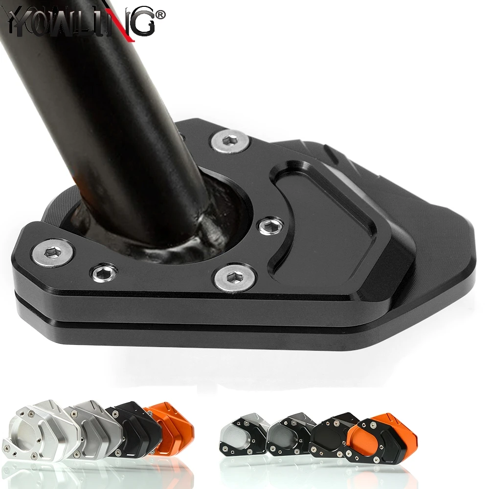

Side Stand Enlarger Plate 990 SMT 2009-2013 Kickstand Enlarge Foot Shelf For 990 SM R 2008-2013 2012 2011 Motorcycle Accessories
