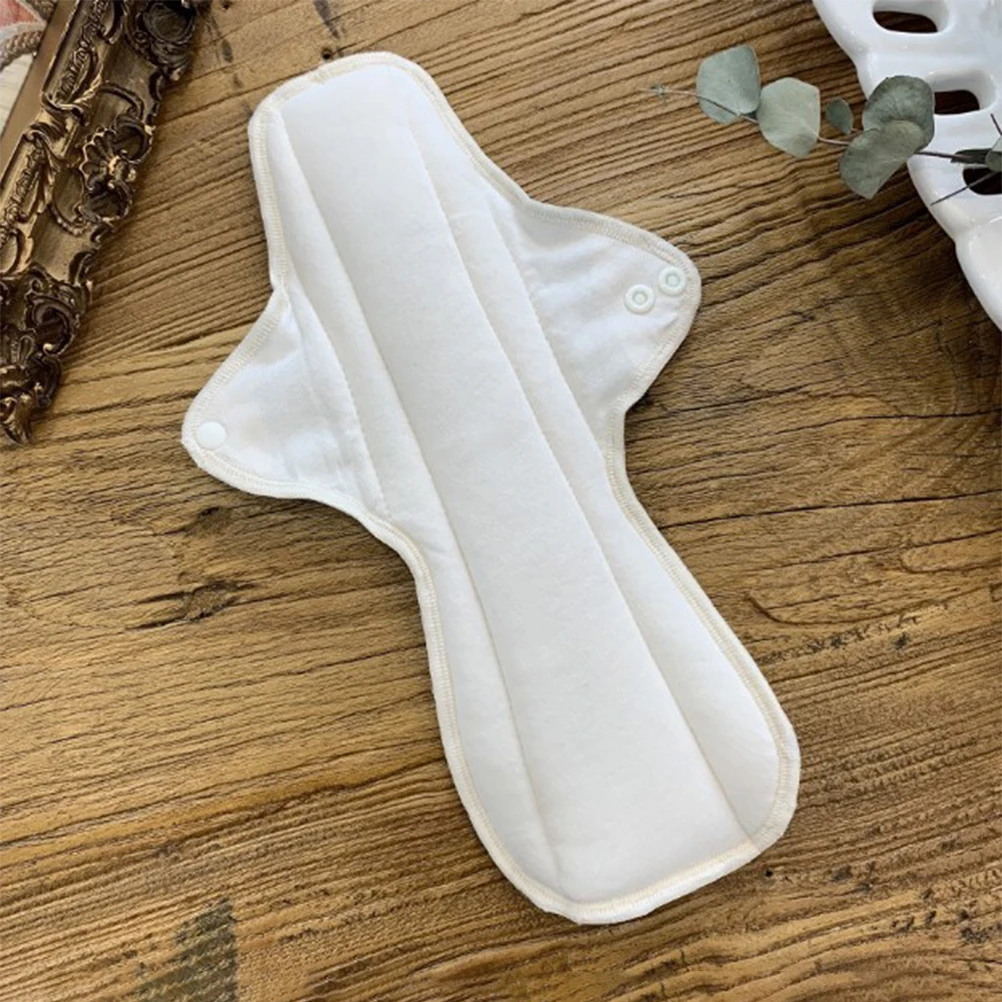 

1pc Soft Cotton Menstrual Pad Comfortable Sanitary Pads Reusable Washable Pad Against Side Leakage 29cm Random Color
