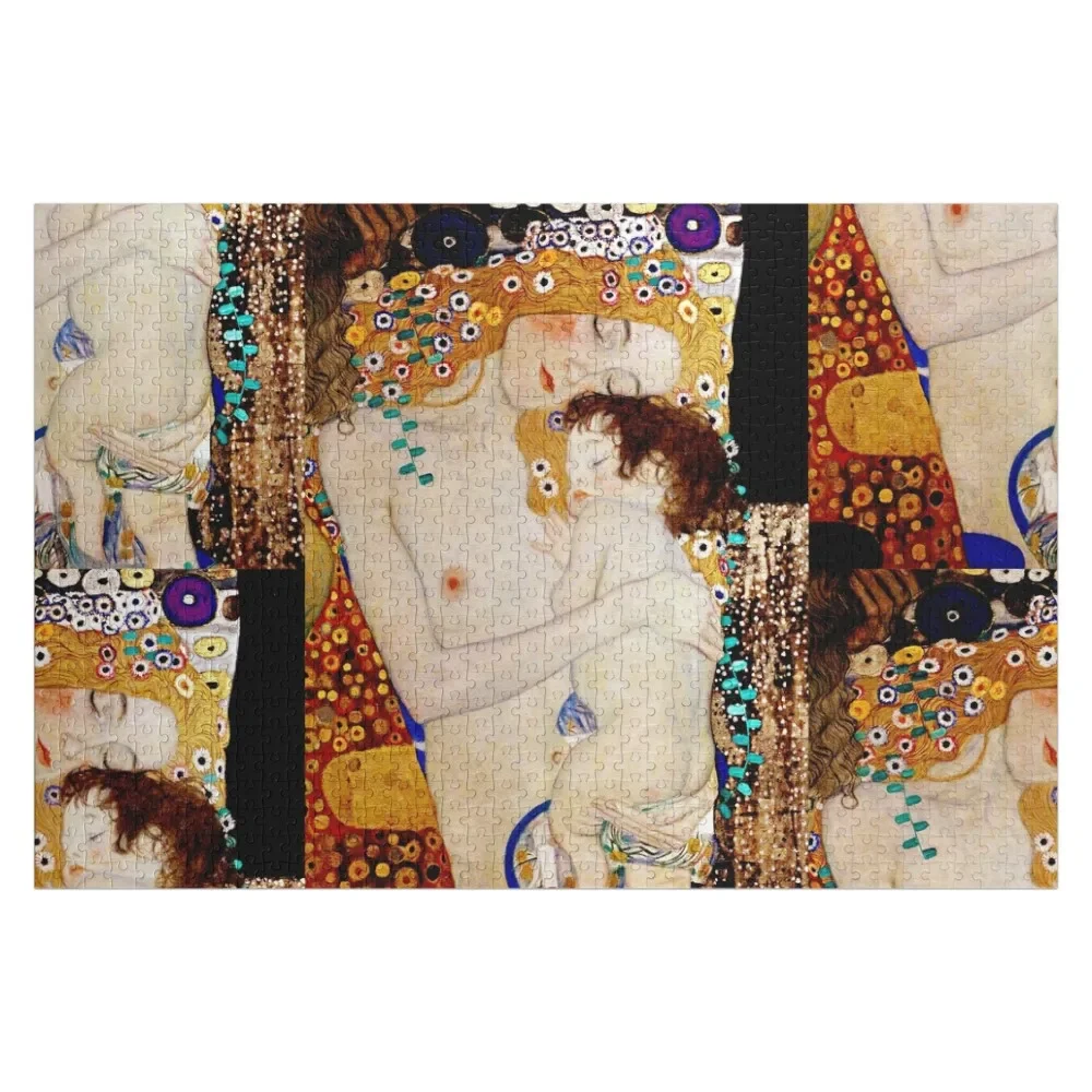 

Le tre età - Mother and Child by Gustav klimt Jigsaw Puzzle Wooden Name Custom Personalized Custom Gift Puzzle