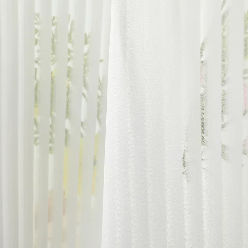 NH4225 striped blinds blackout vertical fantasy window screen outdoor waterproof curtain window screen white versatile