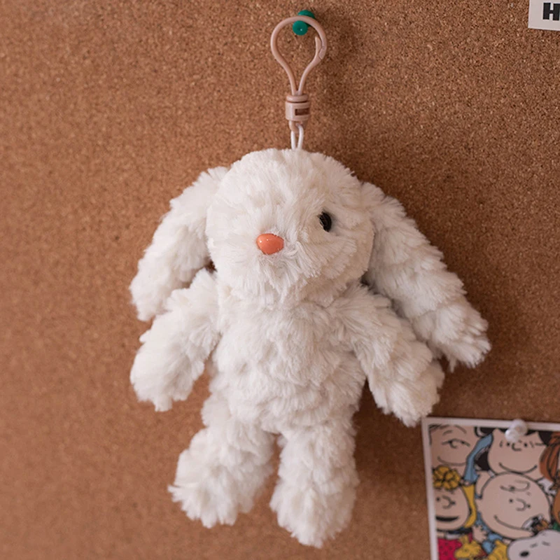 Porte-Clés en Peluche en Forme de Lapin Mignon, Pendentif de Sac à Beurre de user inier, Fourrure Douce, Clé d'Animal, Sac à Dos, Breloque, Cadeau