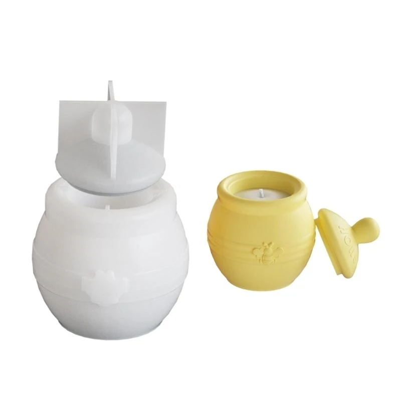 3XUA Creative Easy Release Silicone Mould Craft Mold Home Decors Mold Silicone Texture for Candle Holder and Artistic Storage