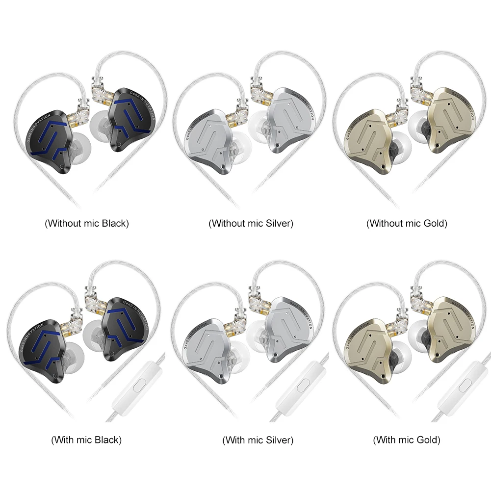 Auricolari cablati sportivi Jack da 3.5 Mm nell'orecchio auricolari In metallo cuffie con cancellazione del rumore auricolari In-Ear con filo auricolare per esercizio e palestra