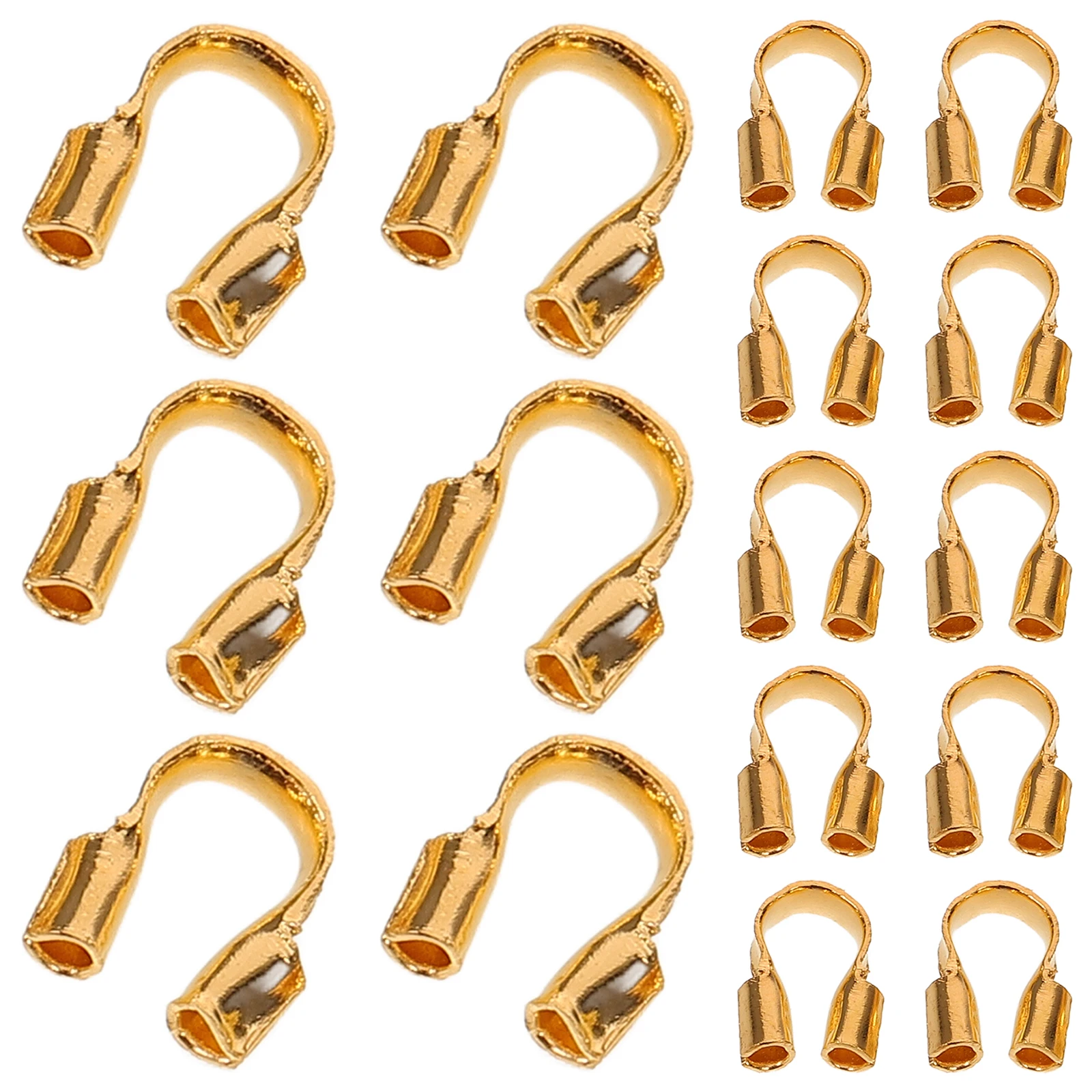 

100pcs U-Shaped Wire Guardian Copper Thread Cable Protector Diy Jewelry Making Accessories Necklace Earrings Bracelets Anklets