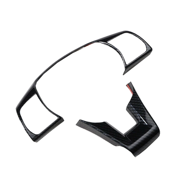 Ingenious-Carbon Fiber Steering Wheel Button Cover Trim Sticker For Sonata 2015-2019 Decoration Accessories