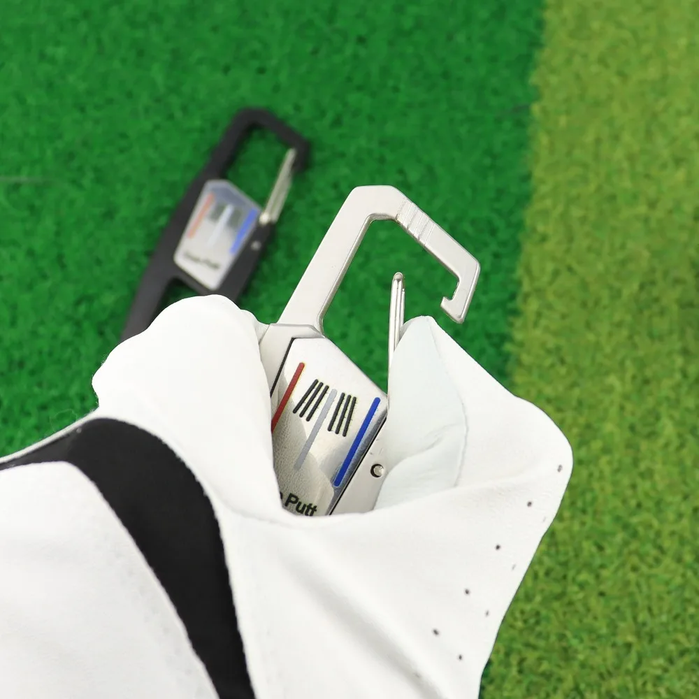 Portable Buckle Green Fork Magnetic Ball Mark TrueButtmark Golf Fork Golf Practice Accessories Golf Supplies