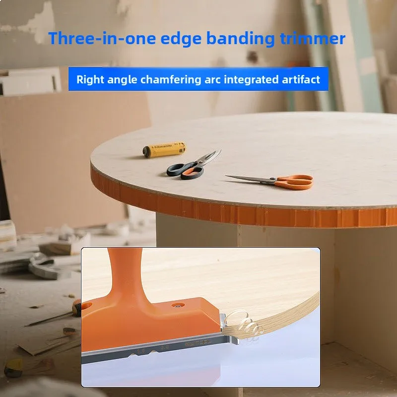 Edge Banding Trimming Knife Three In One Trimmer Ecological Board Arc Plane Profiled Deburring Chamfer Plane